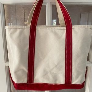 LL Bean Boat and Tote, medium size in red.
